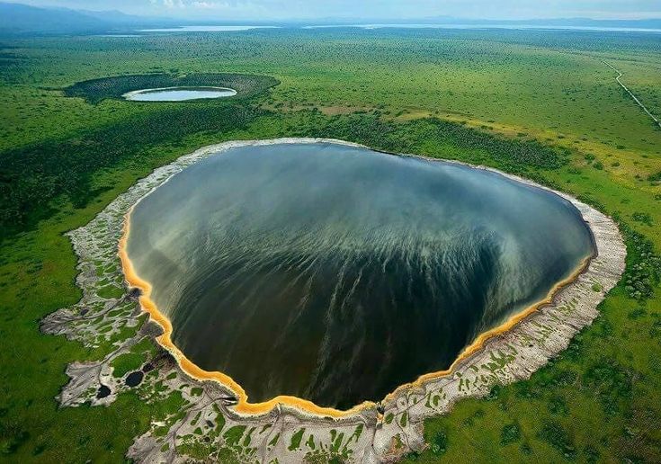 Panoramic view from the rim of Ngorongoro Crater