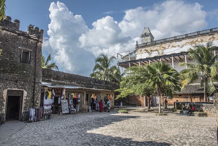 Historic streets of stone town in Zanzibar