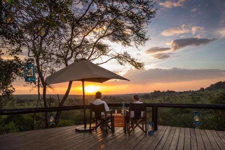 Couple enjoying private Kenya safari 